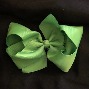 Sage Green 6" Boutique Bow  4B2306  Handmade NWT Boutique